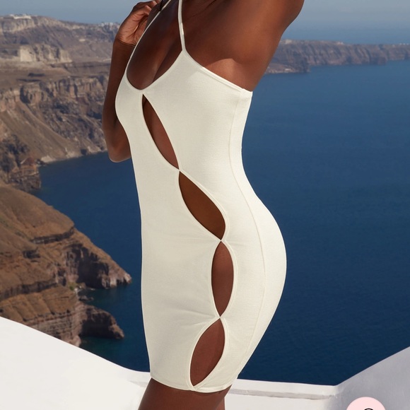 Oh Polly Asymmetrical Cut Out Mini Dress - Picture 3 of 7